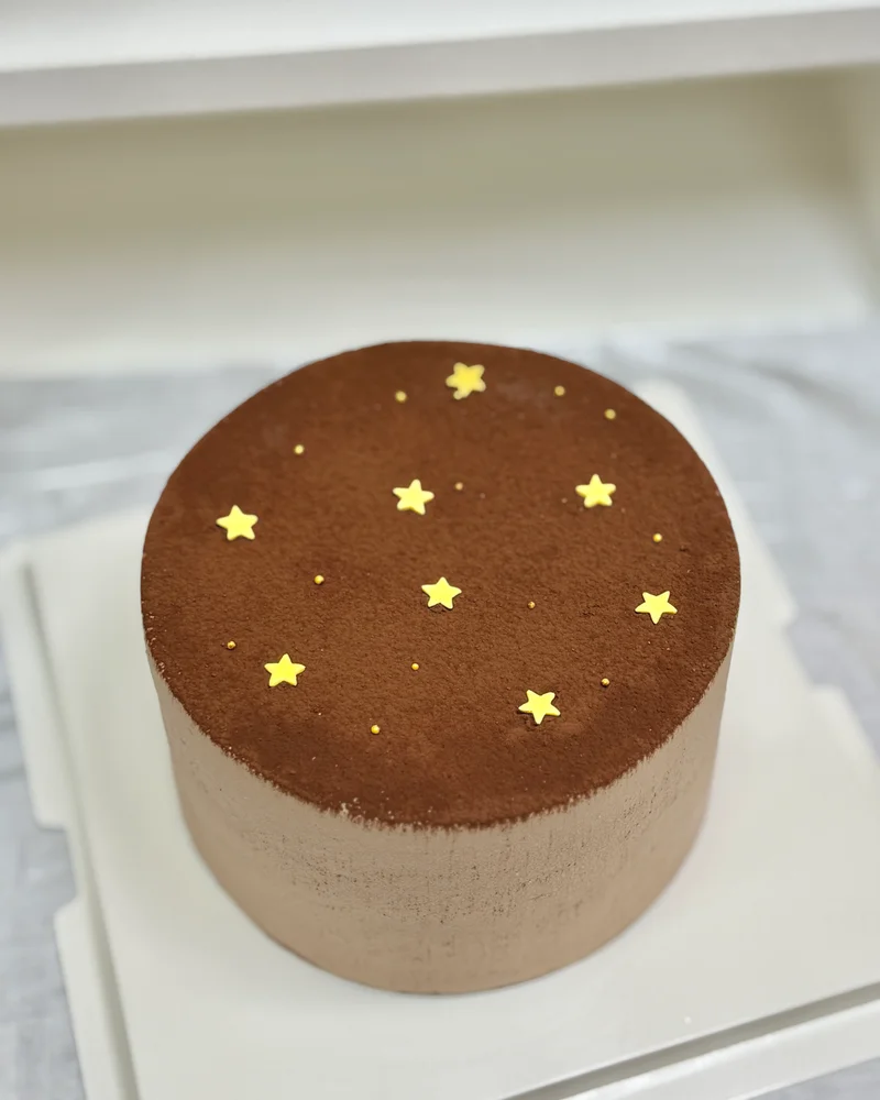 6寸巧克力星星蛋糕
